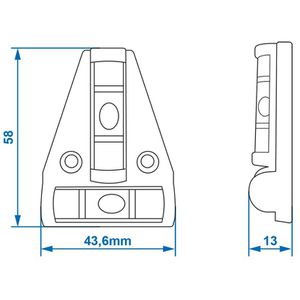 Produktbild für Wasserwaage ProPlus 341215, Kreuz-Wasserwaage
