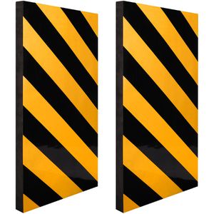 Wandschutz APA eckig, schwarz/gelb
