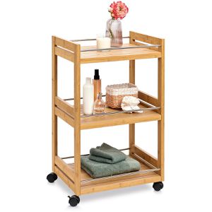 Produktbild für Badregal Zeller 13591, aus Holz, braun