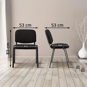 Produktbild für Besucherstuhl CLP Ken, 1028801, stapelbar