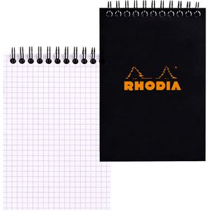 Produktbild für Notizblock Rhodia 135009C, schwarz, A6