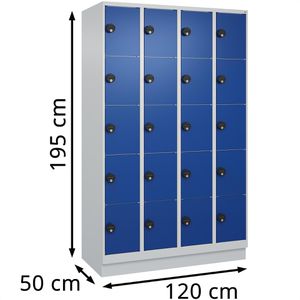 Produktbild für Schließfachschrank CP-Möbel Classic Plus, blau