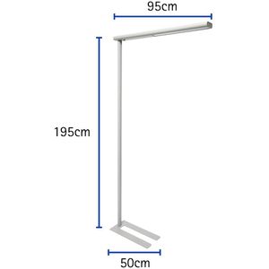 Produktbild für Stehlampe Maul Mauljet, LED, silber, 195 cm