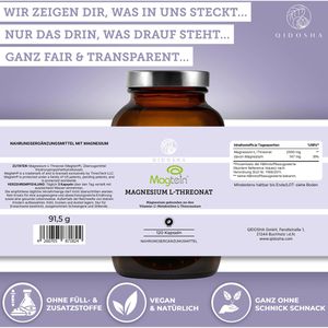 Produktbild für Magnesium Qidosha Magtein, 120 Kapseln
