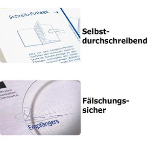 Produktbild für Quittungsblock Zweckform 1735, fälschungssicher, MwSt. separat