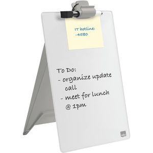 Produktbild für Notizboard Nobo Diamond Glass 1905173, DIN-A4, aus Glas, weiß