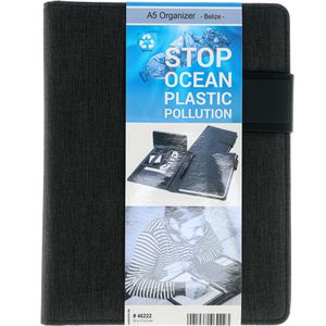 Produktbild für Schreibmappe STOP Belize 46222, anthrazit, recyceltes PET