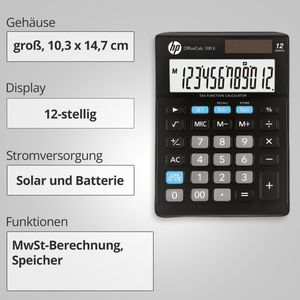 Produktbild für Taschenrechner HP OfficeCalc 100 II