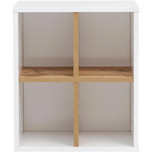 Produktbild für Wandregal Schildmeyer Padua, 142298, eiche / weiß