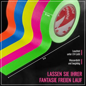 Produktbild für Gewebeband Poppstar 1010927, Neon
