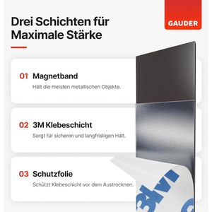 Produktbild für Magnetband Gauder schwarz