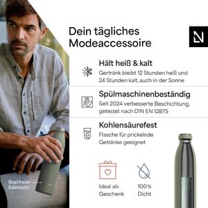 Produktbild für Trinkflasche LARS-NYSØM Ren Sage Green