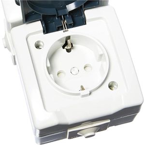 Produktbild für Steckdose Kopp Nautic, IP44, Aufputz