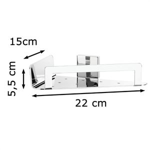 Produktbild für Duschablage Tesa Deluxxe 40413, verchromt