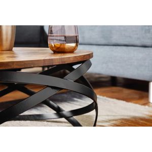 Produktbild für Couchtisch Wohnling Manur, WL5.679, aus Massivholz / Metall