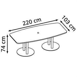 Produktbild für Konferenztisch Hammerbacher KT22S