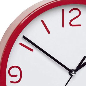 Produktbild für Wanduhr TFA 60.3033.05, Kunststoff, analog, Quarzuhr