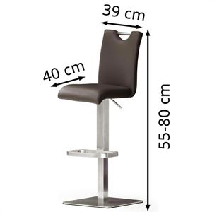 Produktbild für Barhocker MCA-furniture Bardo, drehbar mit Lehne