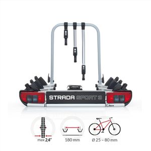 Produktbild für Fahrradträger Atera Strada Sport 3 Anhängerkupplung