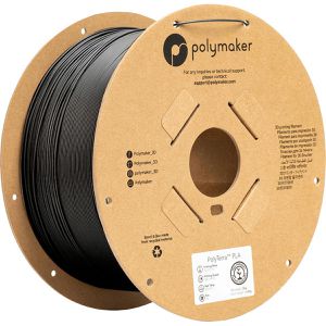 Produktbild für Filament Polymaker PolyTerra, PLA, schwarz