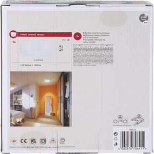 Produktbild für LED-Panel Paulmann Lunar, weiß, Ø 17 cm