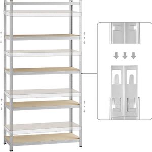 Produktbild für Schwerlastregal Monzana 101370, 5 Holzböden
