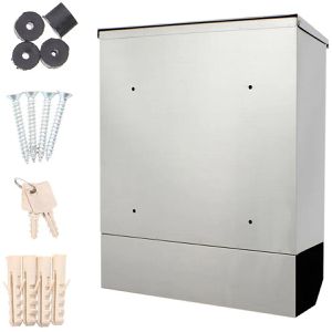 Produktbild für Briefkasten Rottner Jubilee Mailbox Inox, silber aus Edelstahl