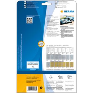 Produktbild für Hochglanz-Etiketten Herma 4908, Glossy, weiß