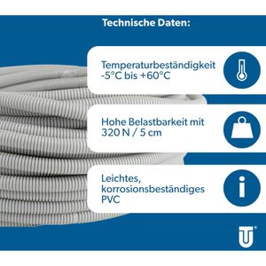 Produktbild für Leerrohr Unitec 407011, ungeschlitzt