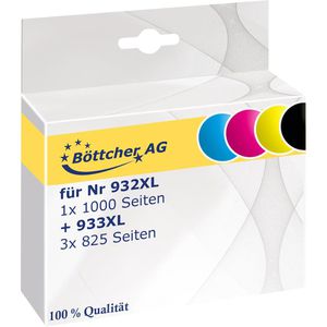Produktbild für Tinte Böttcher-AG für HP 932XL + 933XL Multipack