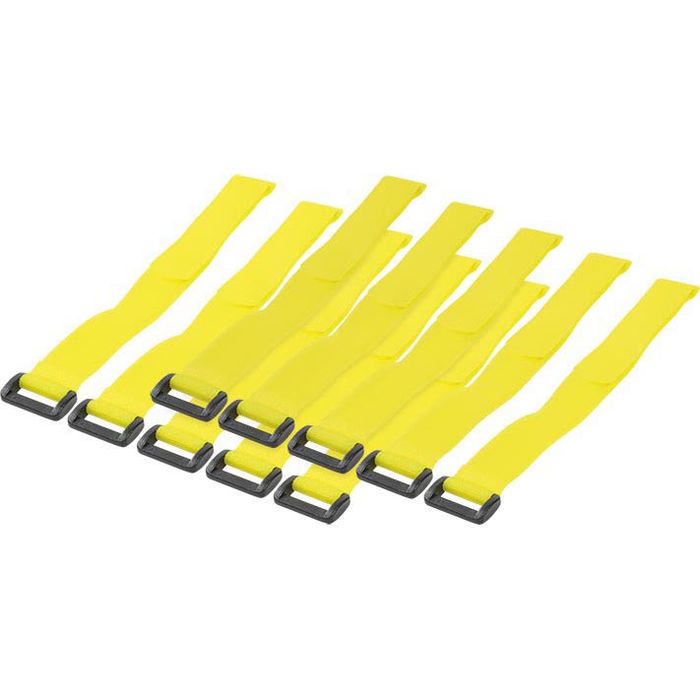100 Fluoreszierende Kabelbinder – 27,9 Cm, Gelb, 34 Kg Zugfestigkeit, UL 21S Gelistet, Für Indoor/Outdoor