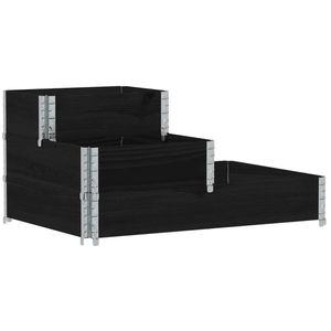Palettenaufsatz vidaXL 4010314, schwarz, Holz