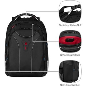 Produktbild für Laptop-Rucksack Wenger Carbon, 600637, schwarz
