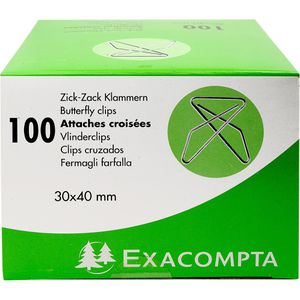 Produktbild für Büroklammern Exacompta 14765E, Zick-Zack, 30x40mm