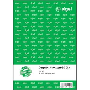 Produktbild für Gesprächsnotiz Sigel GE513, A5