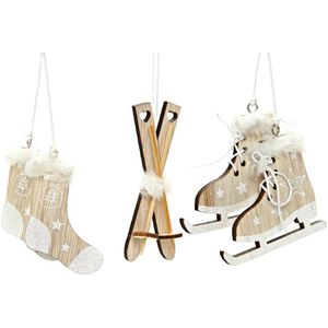 Produktbild für Weihnachtsbaumschmuck Heitmann-Deco 1008716, natur, 7-10 cm
