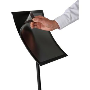 Produktbild für Infoständer Update-Displays Arc aus Stahl, schwarz, A3