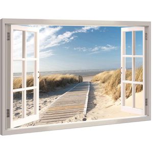 Wandbild visario Strandblick, 120 x 80 cm