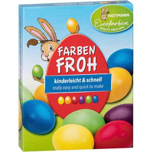 Heitmann-Eierfarben Eierfarben 1017049 Farben Froh, 6 Flüssig-Farben