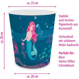 Produktbild für Papierkorb itenga 33106446, Meerjungfrau