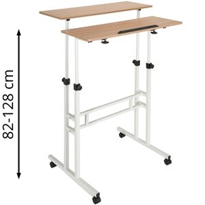 Computertisch hJh-OFFICE Workstation I, mit Rollen