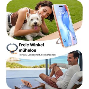 Produktbild für Handyhülle Torras Ostand Spin Series, MagSafe, transparent