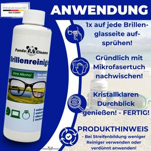 Produktbild für Brillenreiniger PandaCleaner Nachfüll-Set, alkoholfrei