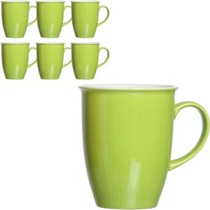 RitzenhoffundBreker Kaffeebecher Doppio, 320ml, Porzellan, grün, 6 Stück , 6 Stück