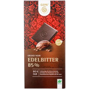 Tafelschokolade GEPA Grand Noir Edelbitter, BIO