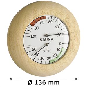 Produktbild für Saunathermometer TFA 40.1028, Ø 136 mm