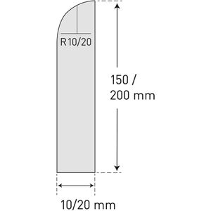 Produktbild für Wandschutz Moravia Morion, anthrazitgrau