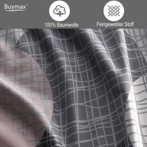 Produktbild für Bettwäsche Buymax Jadore, grau, Renforcé