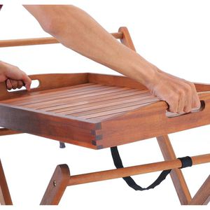 Produktbild für Servierwagen CASARIA 100537, braun, aus Akazienholz