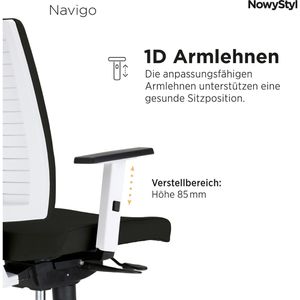 Produktbild für Bürostuhl Nowy-Styl Navigo, weiß